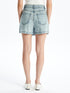 LC Waikiki Women's Standard Fit Plain Jean Shorts Skirt